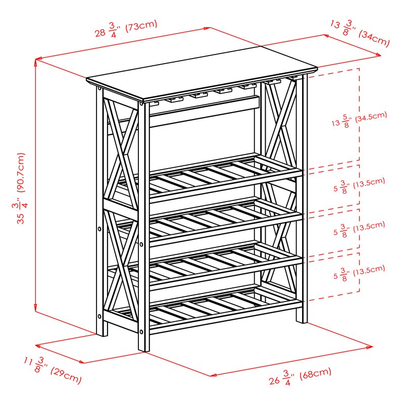 24-Bottle Wine Rack, offers Espresso